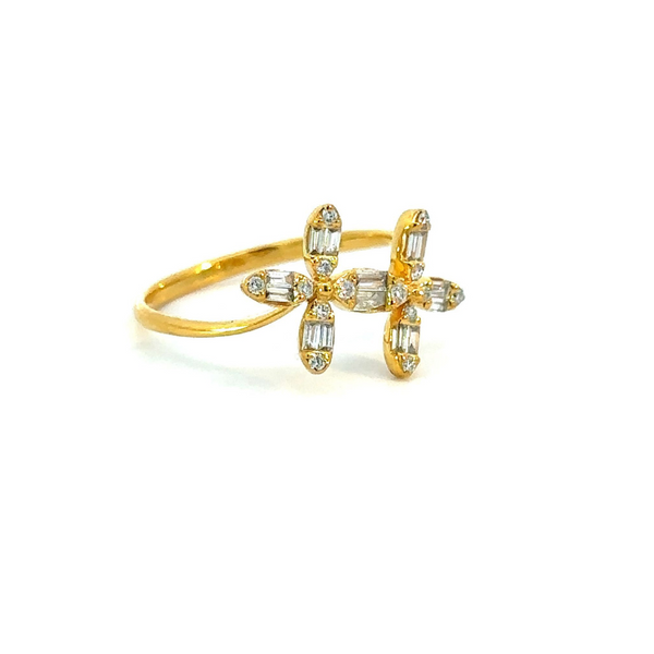 Chloris Yellow Gold Diamond Ring