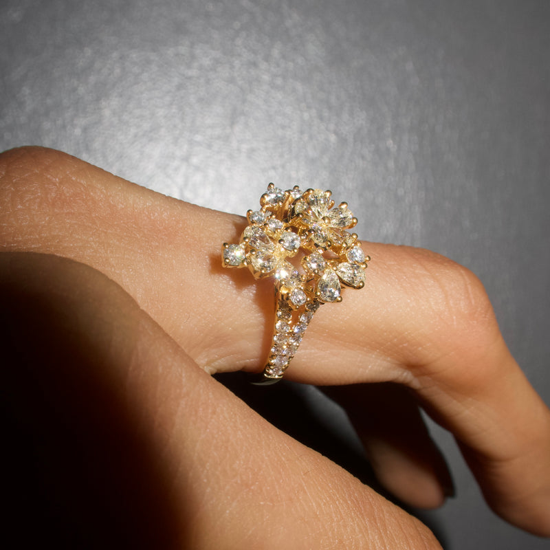 Alani Yellow Gold Diamond Ring