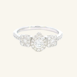 Nina White Gold Diamond Ring