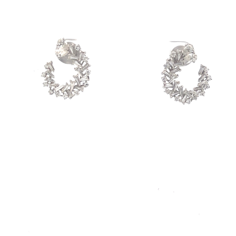 Quinn White Gold Diamond Earrings