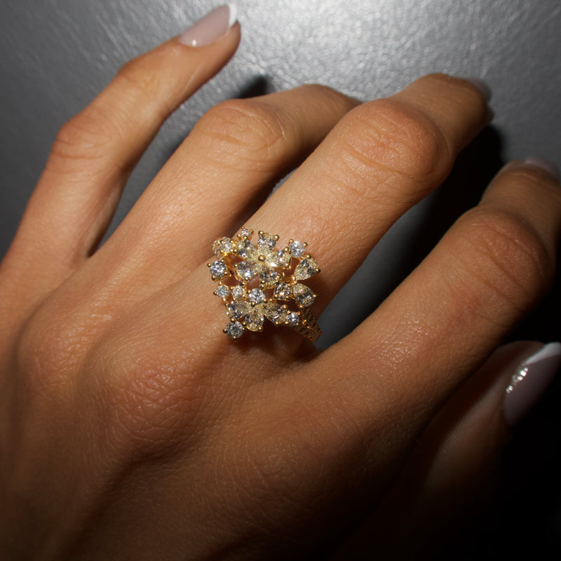 Alani Yellow Gold Diamond Ring