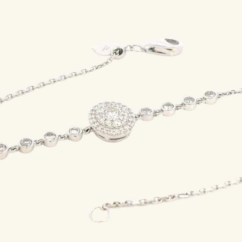 Stella White Gold Diamond Bracelet