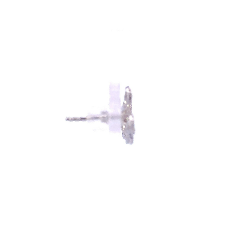 Floro White Gold Stud Earrings