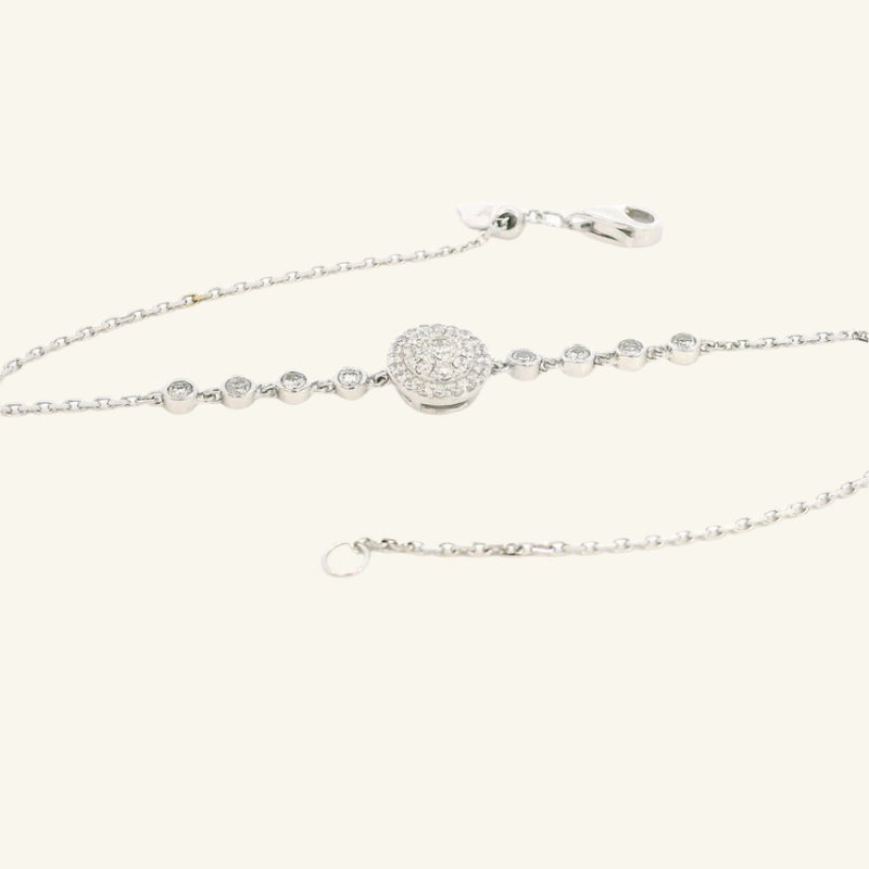 Stella White Gold Diamond Bracelet