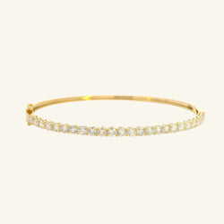 Briella Yellow Gold Diamond Bangle