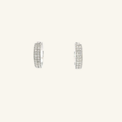 Rhian White Gold Diamond Stud Earrings