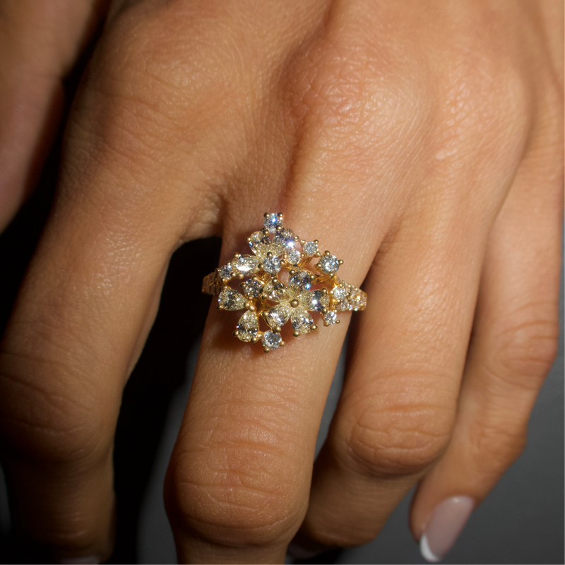 Alani Yellow Gold Diamond Ring