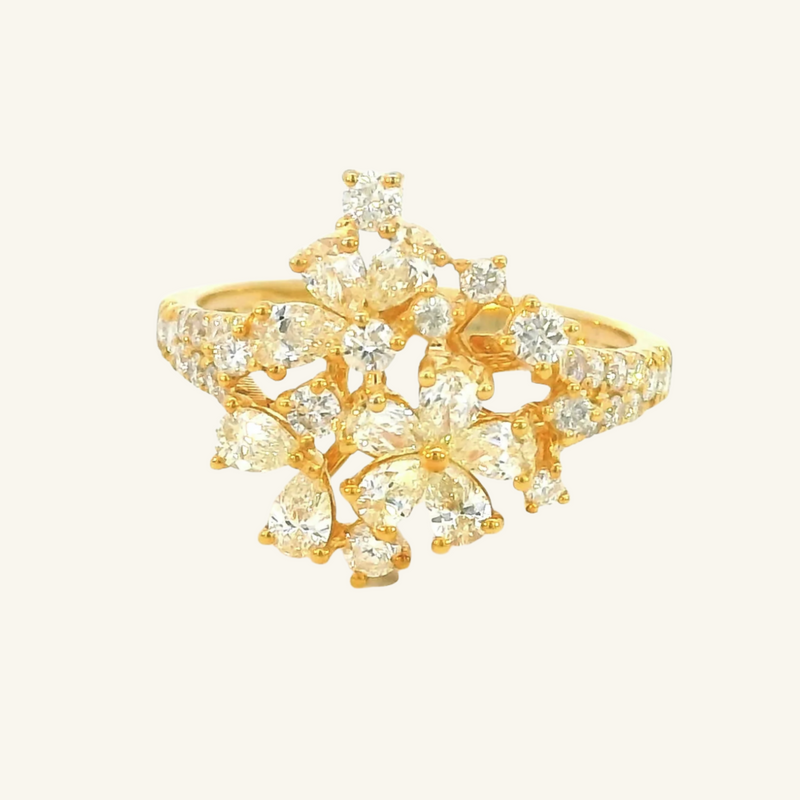 Alani Yellow Gold Diamond Ring