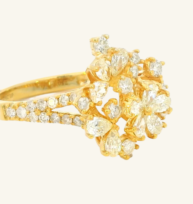 Alani Yellow Gold Diamond Ring