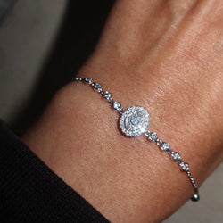 Stella White Gold Diamond Bracelet