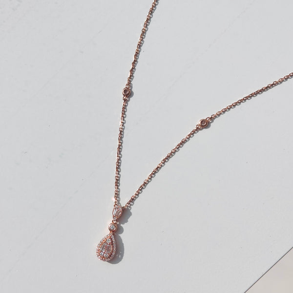 Averie Rose Gold Diamond Necklace