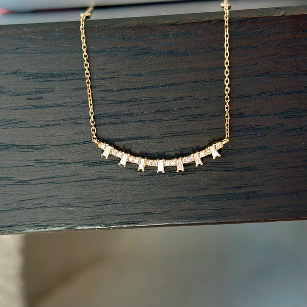 Judie Yellow Gold Diamond Necklace