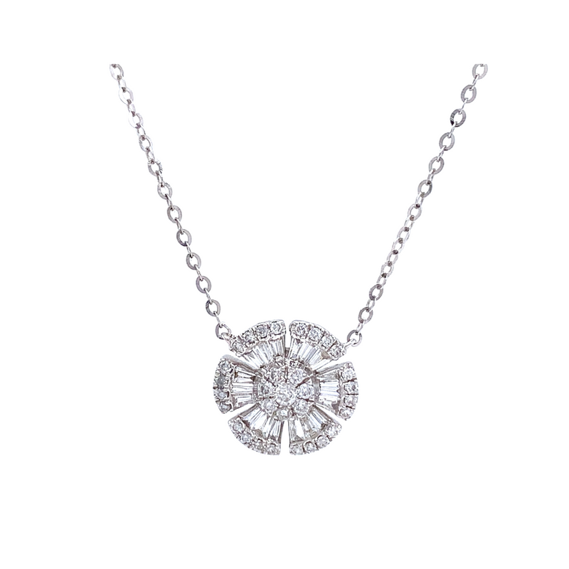 Abby White Gold Diamond Necklace