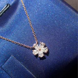 Anne Fleur Rose Gold Diamond Necklace