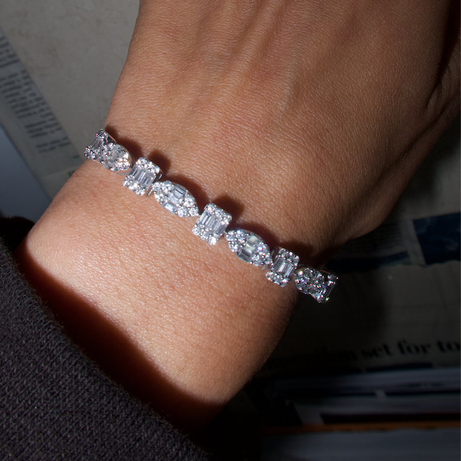 Rover White Gold Diamond Bracelet