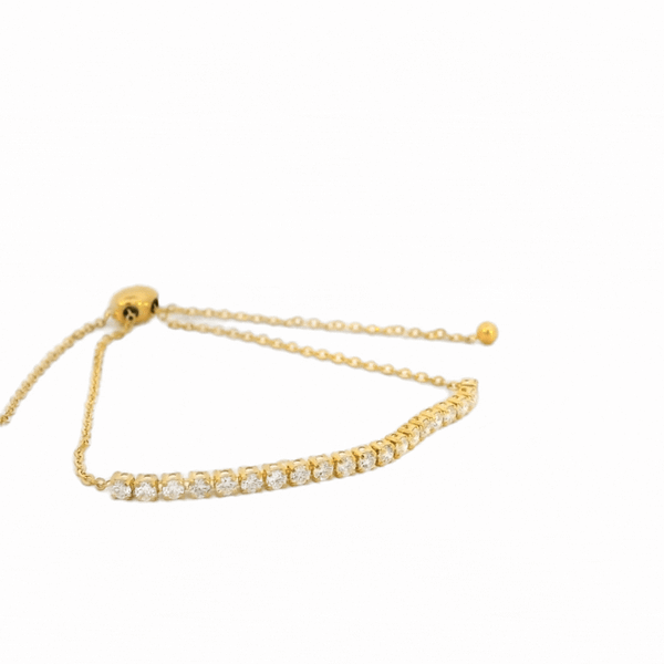 Brille Yellow Gold Diamond Bracelet