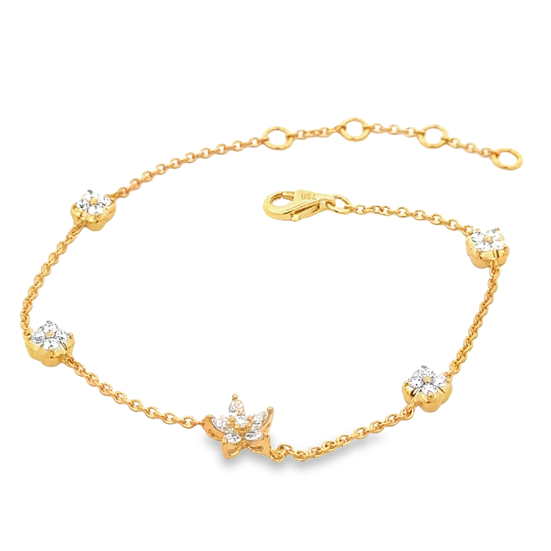 Cleo Yellow Gold Diamond Bracelet