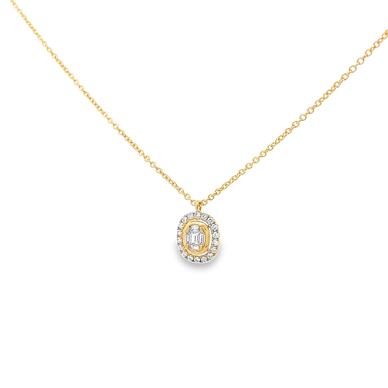 Ollie Yellow Gold Diamond Necklace